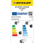 Dunlop 195/50 R15 82V SP Sport LM705 Yaz 2025 - Görsel 3